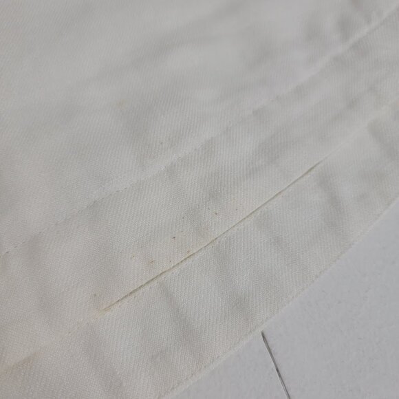 Eileen Fisher White Linen Jacket Sz L Button Up Long Sleeve Pockets Lightweight - Picture 11 of 14